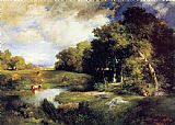 Thomas Moran A Pastoral Landscape